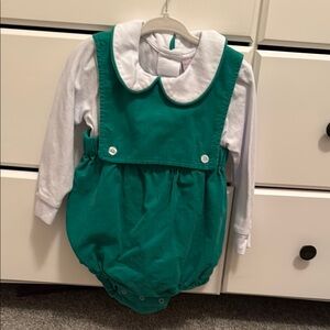 Green Kids Romper